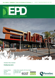 EPD - Induracore G2